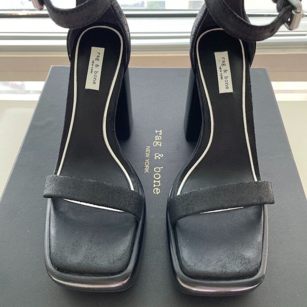 RAG & BONE Matrix Ankle Strap Sandals/ Color: Black